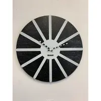 Mosa CLOCK Wandklok BLACK & WHITE STAR XL Modern Industrieel Design