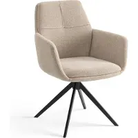 Furnihaus Draaibare Eetkamerstoel Milou met armleuning Beige