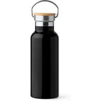 Roly Dubbelwandige RVS Thermosfles. 500 ml kleur Zwart Tiset 1537 Geschikt voor lasertechniek