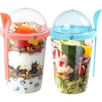 Equivera Overnight Oats Potjes - Muesli Beker - Mason Jar - Havermout - Set - Must have voor jouw ontbijt