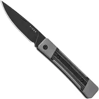 Kizer Cutlery Little Grand V2670A2 Blackwashed Nitro-V, Grey G10 Black Micarta, zakmes, Jonathan Styles design