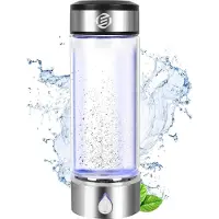 Equivera Hydrogen Waterfles - Hydrogen Generator - Hydrogeen Water - H2 + Hydrogeen - Draagbare Drinkfles - Gezondheid - Incl. E-Book