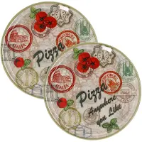MamboCat Set van 2 Charme Green pizzaborden - Moskou groen - 31cm