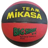 MIKASA Basketbal Big Shoot 154 Maat 4 Zwart/Rood