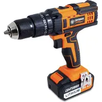 Centurius Accu Klopboormachine 18 V – Compact & Krachtig | 45 Nm Koppel – 2 Snelheden + LED – Inclusief 3 Ah Li-Ion Accu & 2.2 A Snellader – Softgrip & 23 Koppelstanden – Direct Gebruiksklaar
