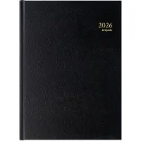 Brepols bureau agenda 2026 - BREMAX 2 [0.002] - SANTEX - Bureau agenda - 1 dag op 2 pagina's - Dagoverzicht - Zwart - 21 x 29 cm