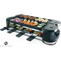 Equivera Gourmetstel 8 personen - Gourmetstel - Gourmetplaat - Gourmetten