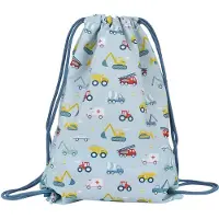 A Little Lovely Company Gymtas met trekkoord - Sporttas voor school of zwemles - Voertuigen