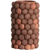 Light & Living Vaas - deco - Ø25x40 cm - SEA URCHIN - koraal rood+bordeaux .