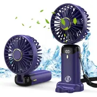 Equivera Handventilator - Mini Ventilator - Hand Ventilator - Hanventilator Oplaadbaar - Draabare Ventilator