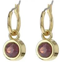 Biba 80313 Oorhangers goud Cyclamen Opaal