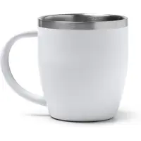Roly Bany Thermos 1518 RVS- Wit - 300 ML - Dubbelwandig met Handvat zonder deksel - dubbelwandige vacuüm geïsoleerde koffiebeker - Thee - Koffie. Geschikt voor laser