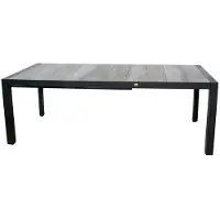 Oosterik Home Harrisburg uitschuifbare dining tafel midnight grey L 154 - 214 x D 90.5 x H 74 cm