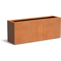 HetTuinstel.nl Cortenstaal plantenbak 150x40x60cm - Met bodem