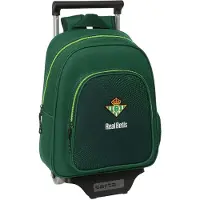 Safta Real Betis Balompie Water Resistent Wheeled Backpack Groen