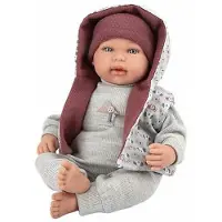 Arias Elegance Mies Garnet With Try Me Cry Mechanism Baby Doll 45 Cm Grijs Kinderen