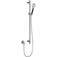Hotbath Glijstangset Cobber Met Wandaansluitbocht En Handdouche Mat Wit