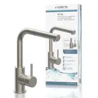 Schutte VITAL Sensor keukenkraan met uittrekbare uitloop | RVS look – 99705