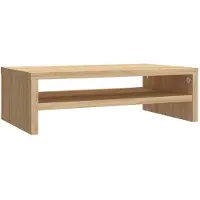 vidaXL Monitorstandaard 42x24x13 cm bewerkt hout sonoma eikenkleurig