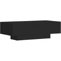 vidaXL Salontafel 100x49,5x31 cm bewerkt hout zwart