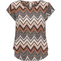 ONLY Blouse bruin / rosa / zwart / wit