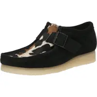 Clarks Instappers 'Wallabee' ombergrijs / zwart / wolwit