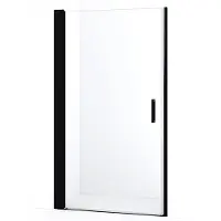 Maxaro Diamond Douchedeur | 110 cm Mat zwart Helder glas Draaideur | Douchedeur | Douchedeur Draaibaar | Douchedeur Inklapbaar