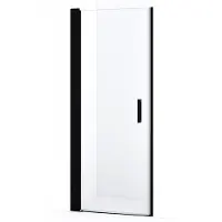 Maxaro Diamond Douchedeur 75cm Mat Zwart Helder Glas Draaideur 200cm Hoog 8mm Veiligheidsglas Douchedeur | Glazen Douchedeur | Nisdeur Douche