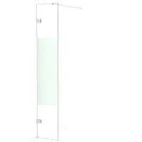Maxaro Diamond Inloopdouche | 30 cm Chroom Helder met matte strook Vaste wand