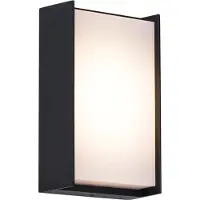 QAZQA Moderne buiten wandlamp zwart incl. LED IP65 - Packet