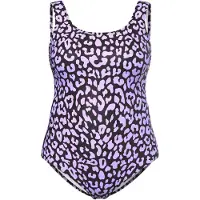 Ulla Popken Badpak lichtlila / zwart