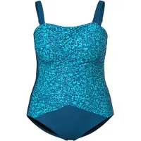 Ulla Popken Badpak blauw / cyaan blauw