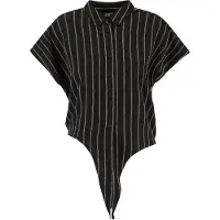 Urban Classics Blouse zwart / wit