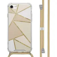 IMoshion Design hoesje met koord voor de Apple iPhone SE (2022 / 2020) / 8 / 7 - Beige Graphic
