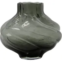 House Doctor Hdturn Vaas 18,5 Cm - Vazen Glas Smoked Grey - 202109213