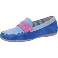 Sioux Mocassins 'Carmona-700' blauw / lichtblauw / lichtroze