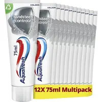 Aquafresh 12x Tandpasta Tandsteen Controle Frisse Adem 75 Ml