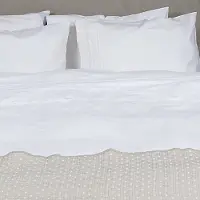 Town & Country Dekebdovertrek Maryville Offwhite Percal-200 x 200 / 220 cm | 2-Persoons