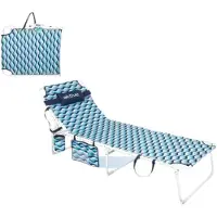 Aktive 62418 Beach Lounger Blauw