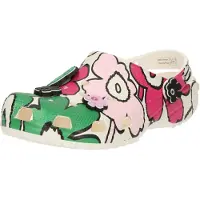 Crocs Clogs 'Classic' groen / rosa / zwart / offwhite