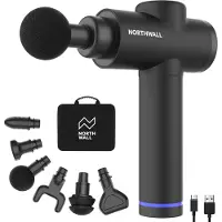 Northwall Massage Gun Professioneel Prime - Massage Pistool Inclusief Koffer en 6 Opzetstukken - Krachtig en Draadloos Sport en Relax Massage Apparaat