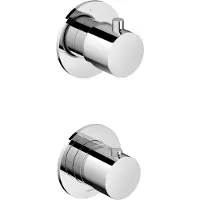 Hotbath Cobber CB7009EXT Afbouwdeel Inbouwthermostaat 2-weg Omstel - Verouderd Messing - Kranen, Badkranen, Inbouw Badkranen - 8720629192918