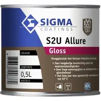 Sigma S2U Allure Gloss | Hoogglans Lakverf Buiten 500 ML - Kleur|1|2