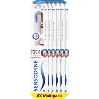 Sensodyne Sensitivity & Gum - Tandenborstel - Duoflex nek - Zachte borstelharen – Voordeelverpakking 6 stuks