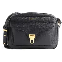 Coccinelle Schoudertas 'Beat Soft Handbag Grained Leather' zwart