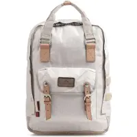 Doughnut - Macaroon Large Happy Camper 18 - Dagrugzak wit/grijs