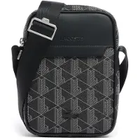 Lacoste Schoudertas 'The Blend' zwart / wit