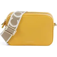 Coccinelle Leather Camera Cross Body Bag With Logo Strap In Yellow Maat: OS | Crossbodytassen Outlet | Dames | Geel