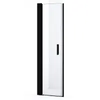 Maxaro Diamond Douchedeur 55cm Mat Zwart Helder Glas Draaideur 200cm hoog 8mm veiligheidsglas Douchedeur | Glazen Douchedeur | Nisdeur Douche