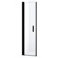 Maxaro Zwarte Douchedeur 50cm Mat Zwart Helder Glas Draaideur 200cm Hoog 8mm Veiligheidsglas Douchedeur | Glazen Douchedeur | Nisdeur Douche